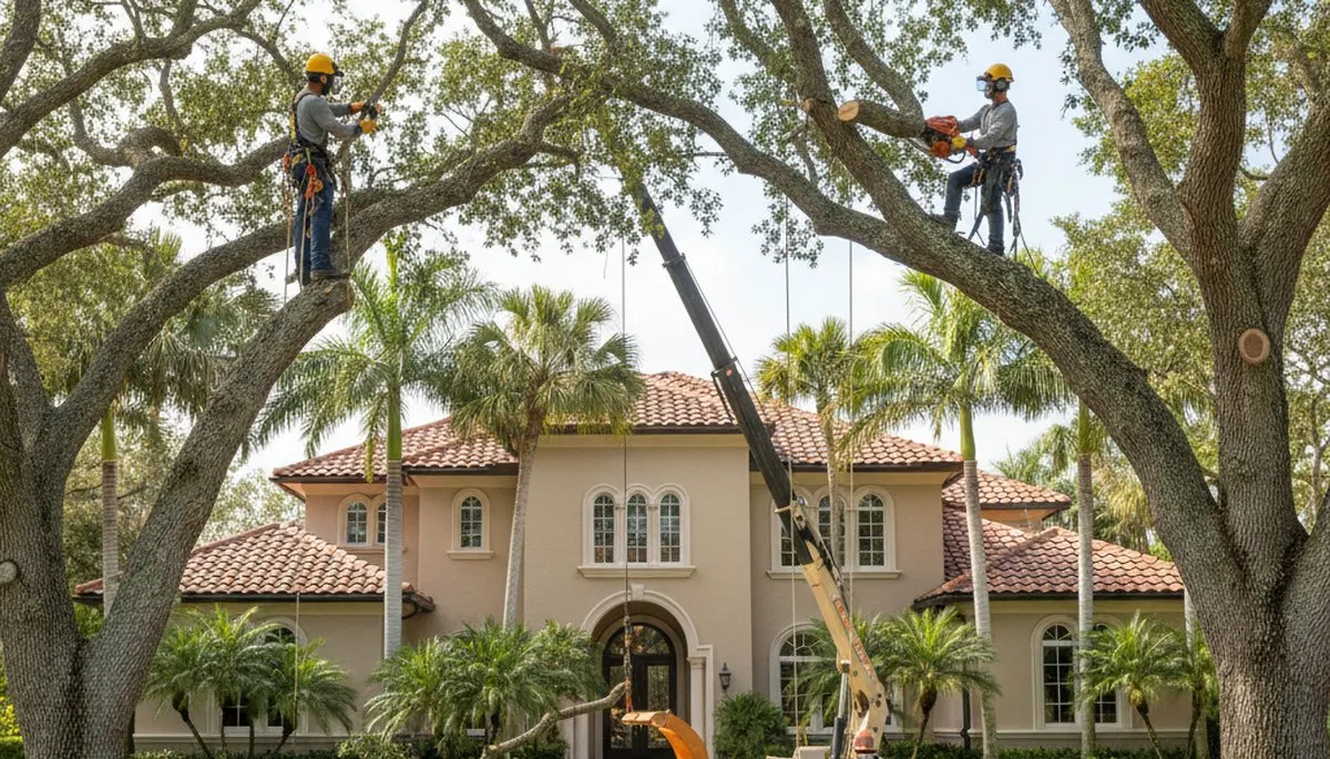 Tree service crew in Wellesley, MA providing professional tree care and removal services